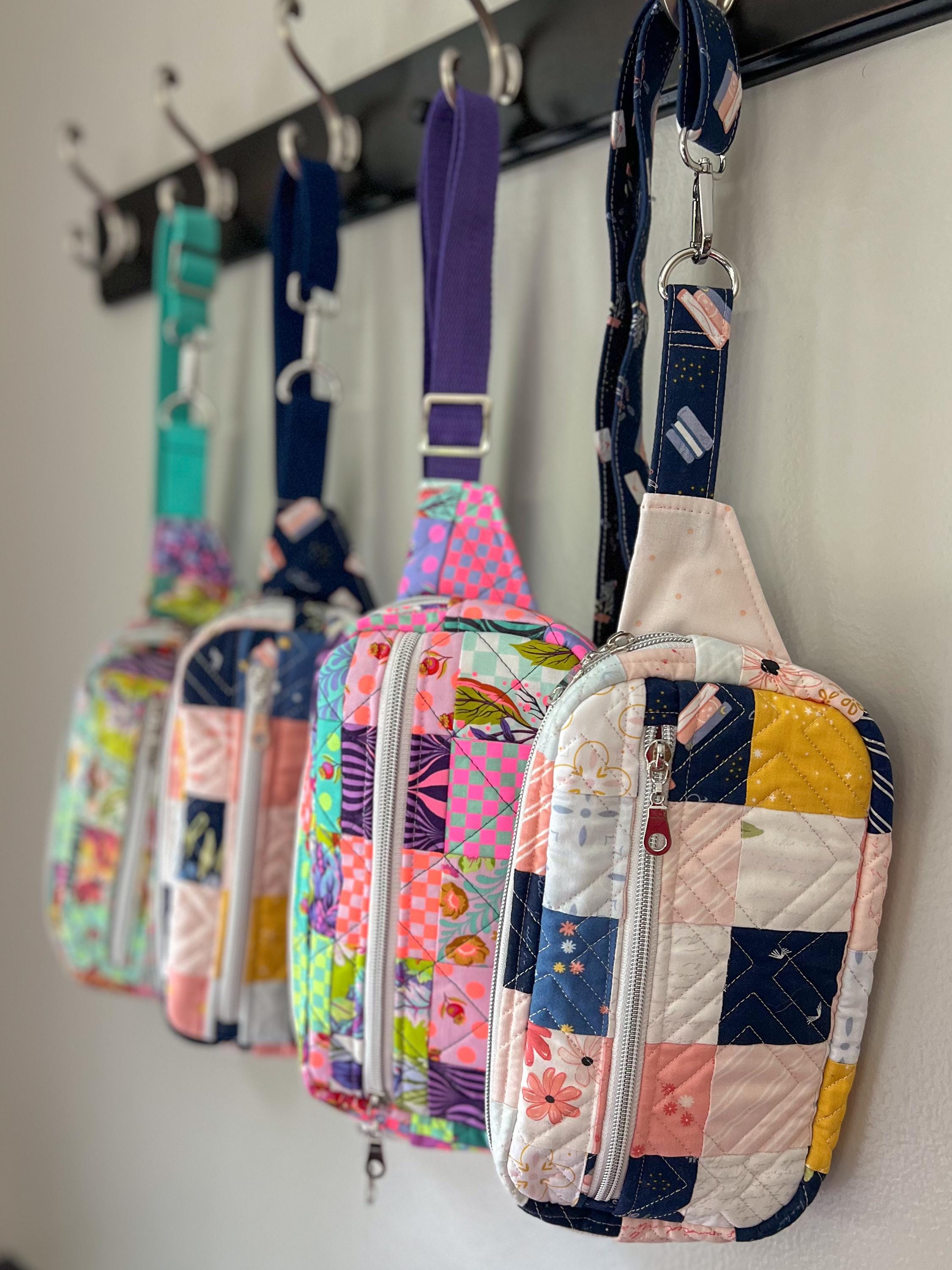 Customizable Patchwork Quilted Belt Bag: Handmade Quilted  display picture 3