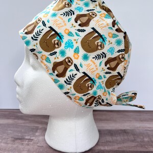 Sloth Scrub Cap. Vet Scrub Cap. Medical Scrub Cap. Dental Scrub Cap. Scrub Caps for Women