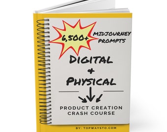 6500+ AI Midjourney Prompts Digital AI Art Designs Creation Crash Course