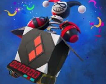 Harley Quinn's Revenge Back Bling-sleutel wereldwijd - DIRECT levering