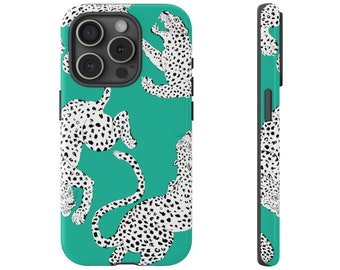 Phone Case Cover Animal Print Phone Cover Vibrant Leopard Print Case For Iphone Samsung Galaxy Google Pixel Phone Trendy TOUGH Case | 13