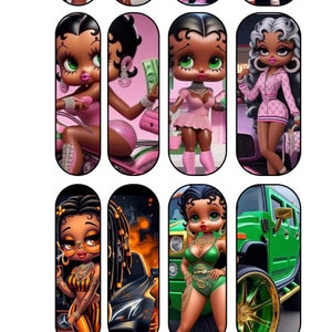 Betty Boo Waterslide Nail Decals