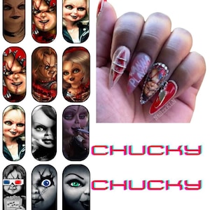 CHUCKY Waterslide Nail Decals