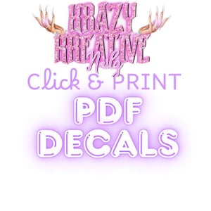 Cowboy Carter PDF VERSION- Waterslide Nail Decals