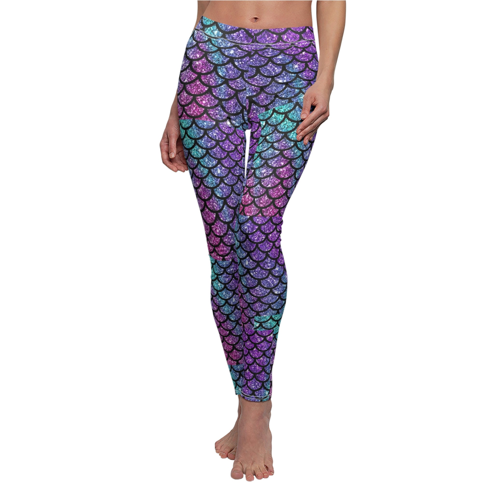 Shiny Fish Scale Leggings – The Burner Shop