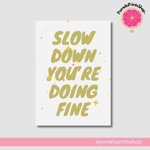 Vienna| Slow Down Youre Doing Fine | Graphic Poster | Billy Joel Poster | Digital Download | Wall Print | Large Printable2