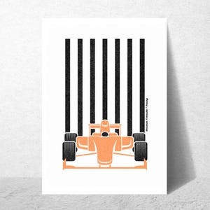 Formula 1 McLaren Poster Print | Sports Poster | Digital Download | Wall Print| Printable Art