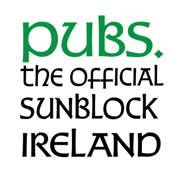 Pubs la crème solaire officielle Irlande