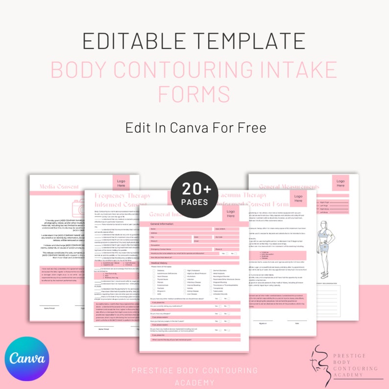 Body Contouring Intake Forms Etsy