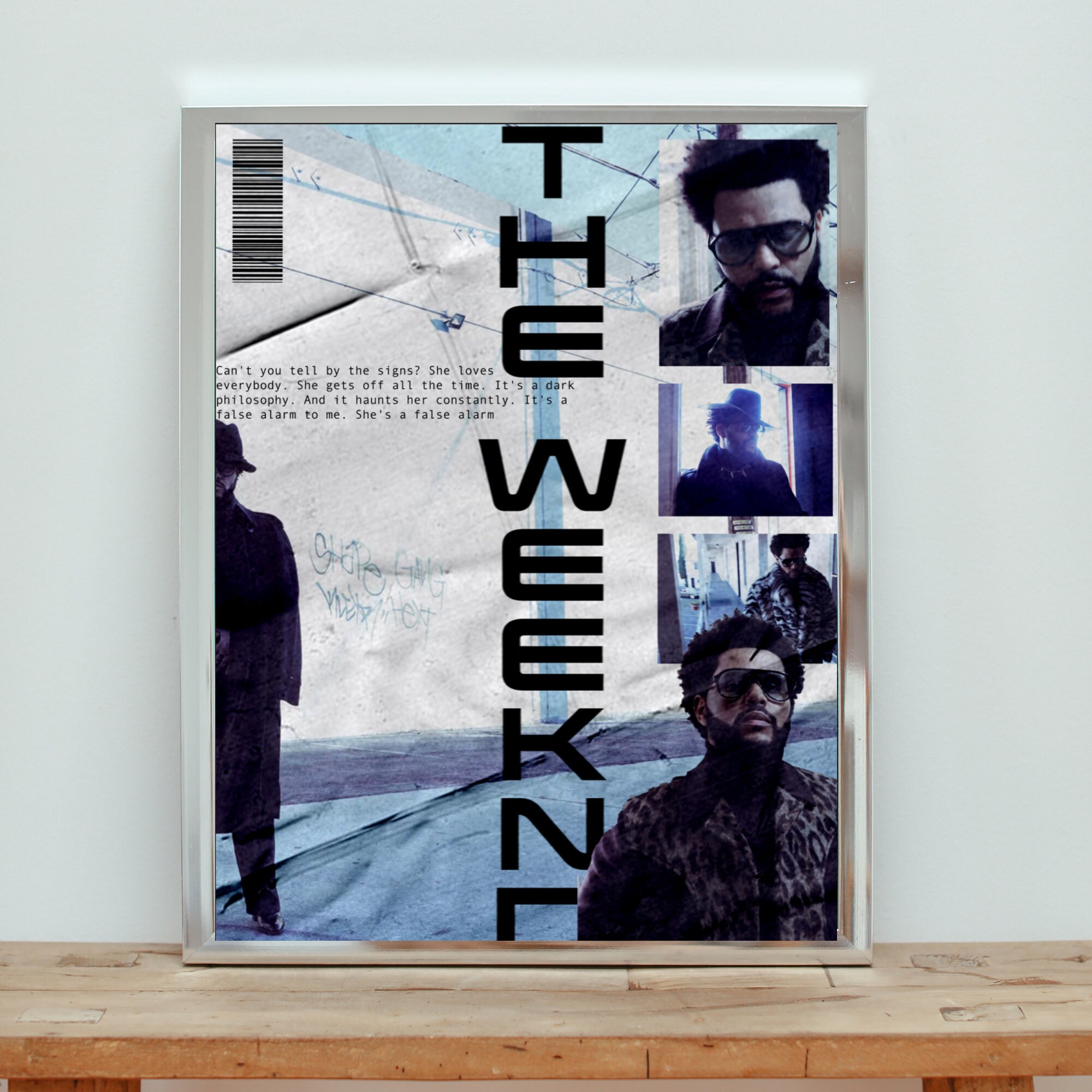 Discover The Weeknd Aesthetic Graphic Design Poster, The Weeknd Room Decor Poster