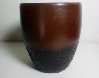 2001 Jose Sosa Small Pottery Vase/Mug Chulucanas Peru Earth Tones