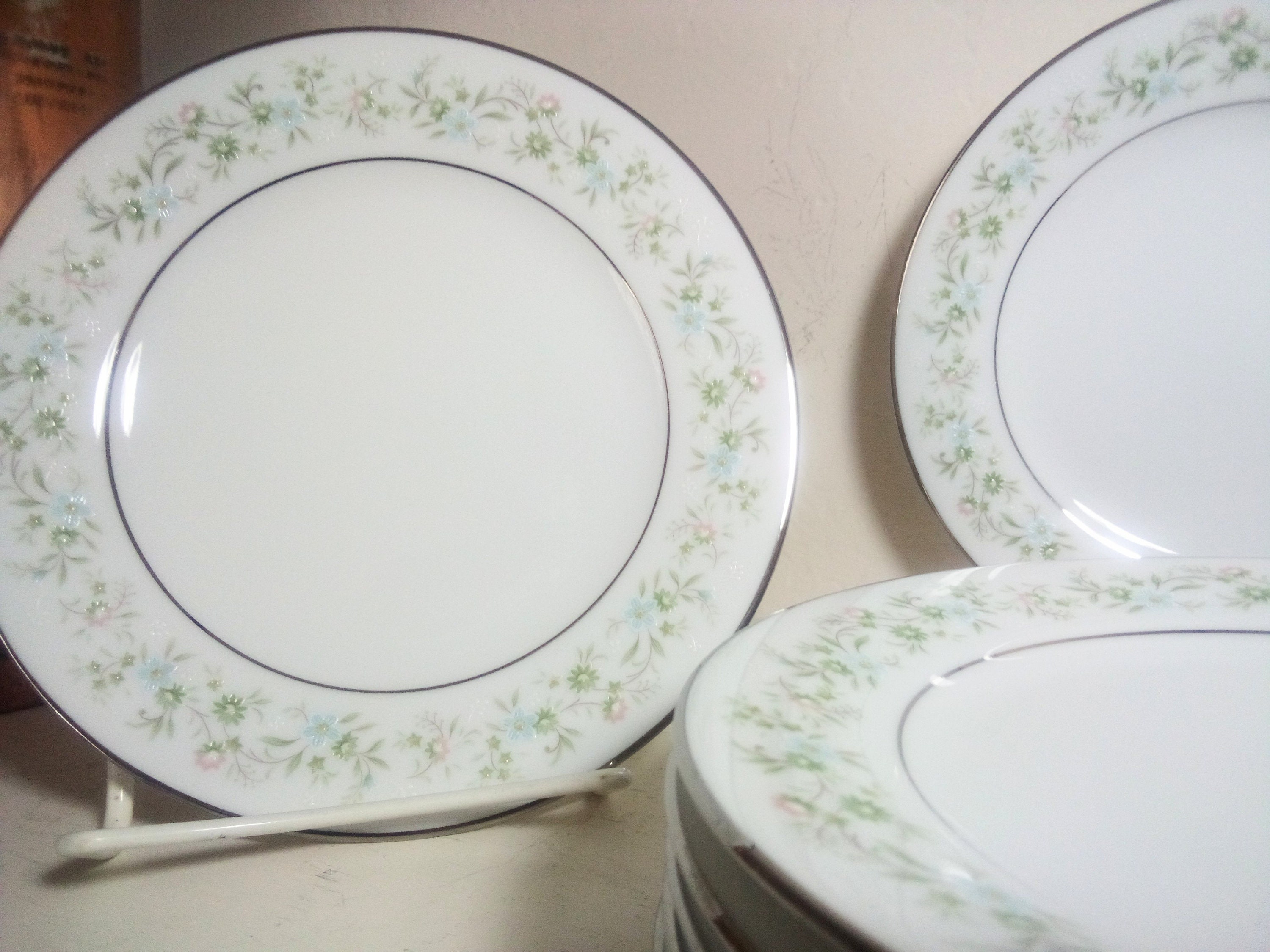 1970s Noritake Savannah 2031 Bread and Butter Plates, Vintage Set