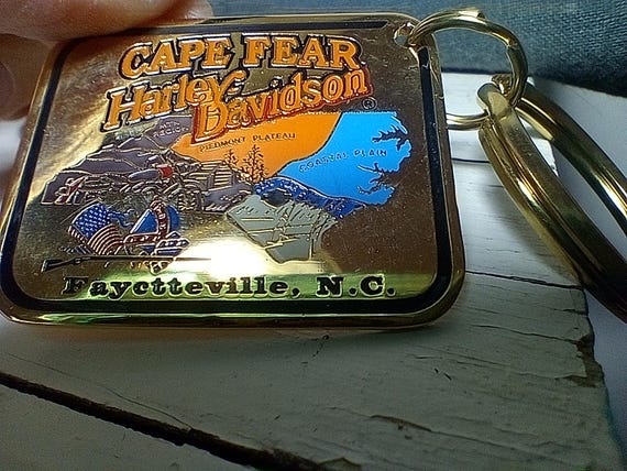 Vintage Solid Brass Harley Davidson Cape Fear Fay… - image 1