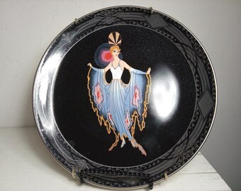 Original Vintage Royal Doulton House of Erte Collector Plate 