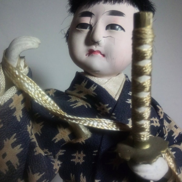 Collectible Vintage 1950s Worldwide Doll Club Japanese Doll Ichiro Traditional Dress Folk Art