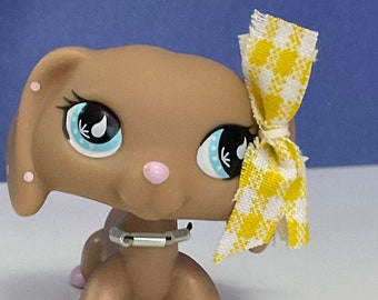 Set of 2 Handmade Items-Necklace and Bow for Littlest Pet Shop (LPS Not Included)