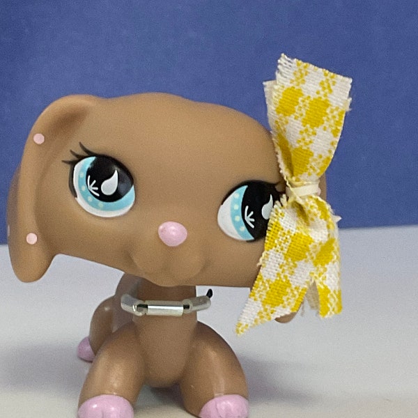 Set of 2 Handmade Items-Necklace and Bow for Littlest Pet Shop (LPS Not Included)