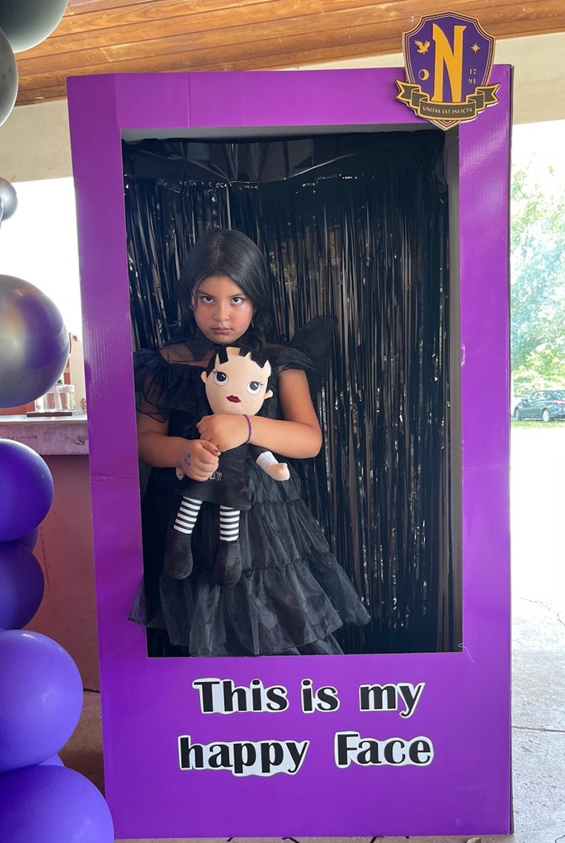 Wednesday Box for Birthday Party Purple Box Decoration Etsy