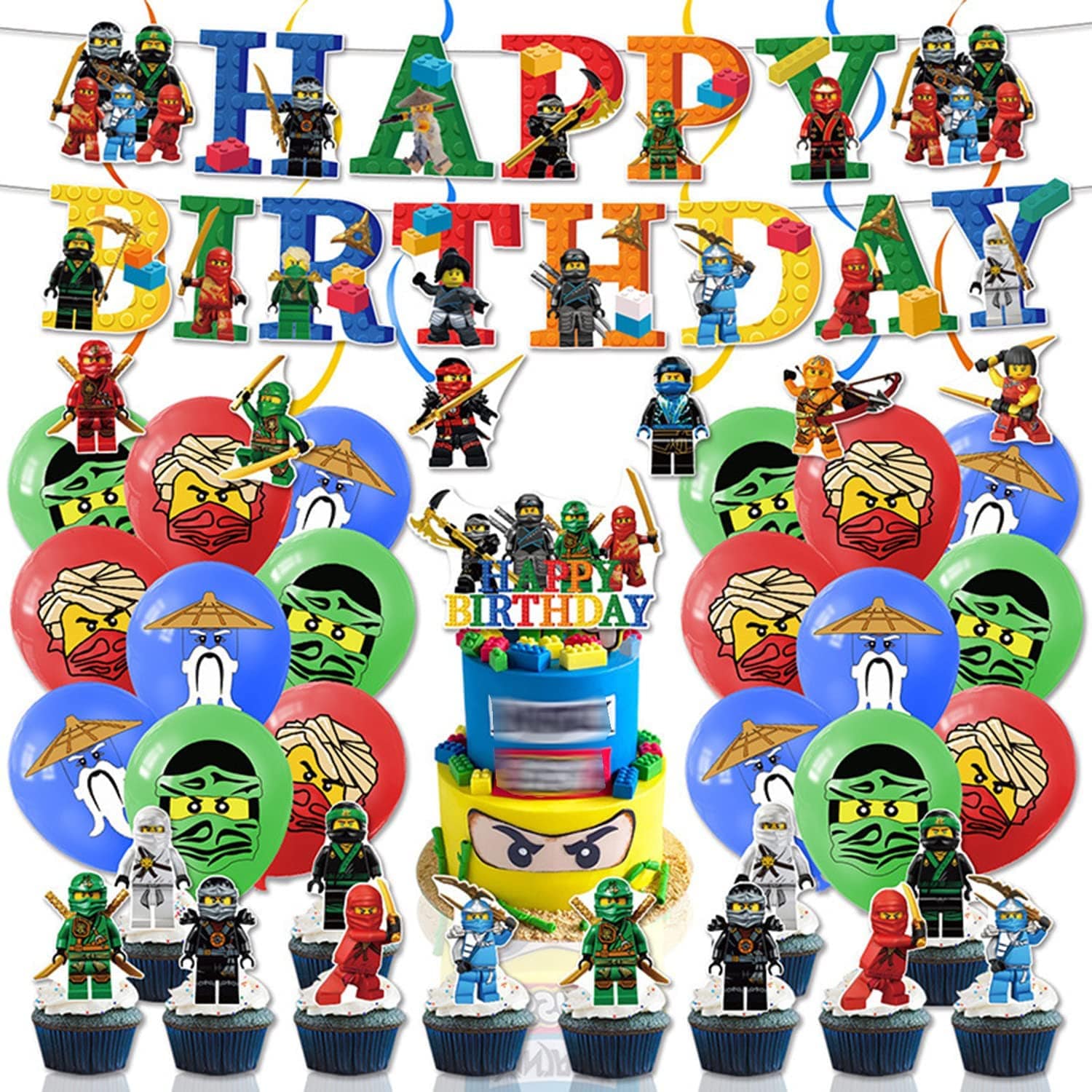 banderole-anniversaire-ninjago-banner-birthday