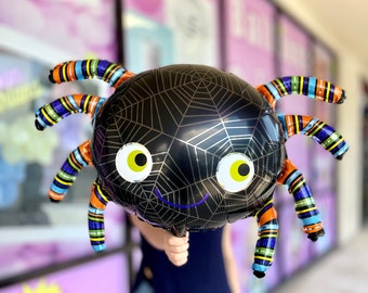 Halloween spinnenballonnen, feestdecoratie, ballonslinger, deurdecoratie (3 stuks)