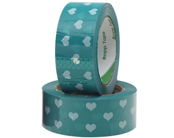 Packing Tape for boxes with Heart Print BOPP Strong Adhesive, sticker for packaging
