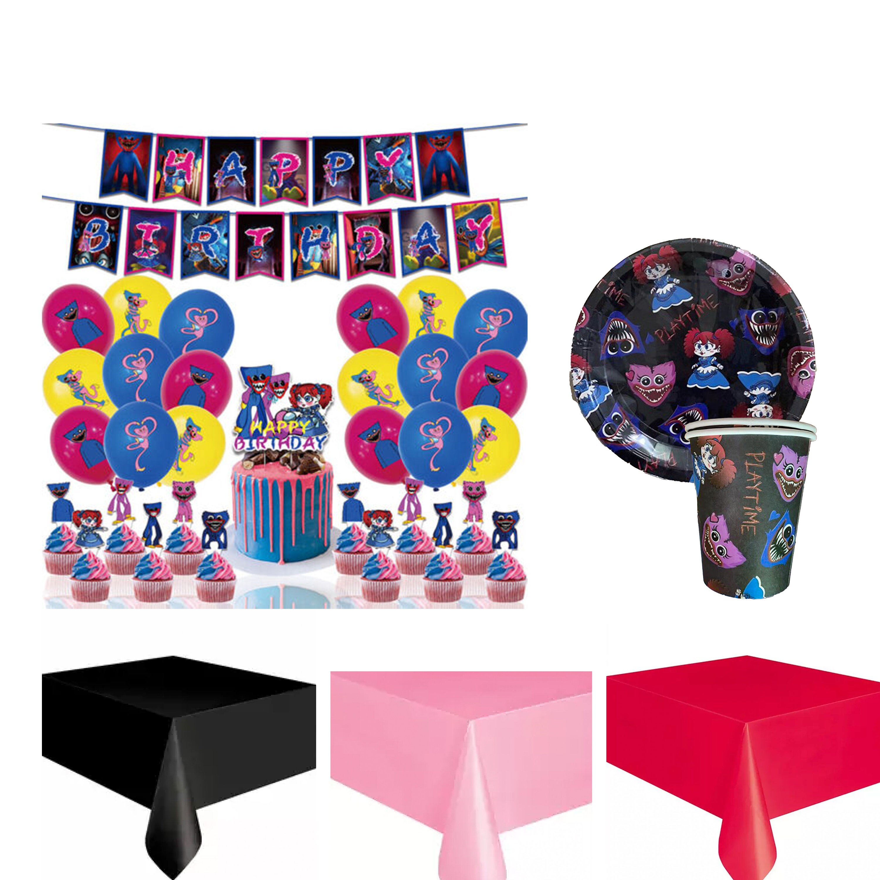 Decoration d'Anniversaire Poppy Playtime Ballons Anniversaire Huggy Wuggy  Poppy Playtime Vaisselle de Fêtes Poppy Playtime Nappe de Table Fete Poppy  Playtime Anniversaire Assiette Gobelet Serviettes : : Cuisine et  Maison