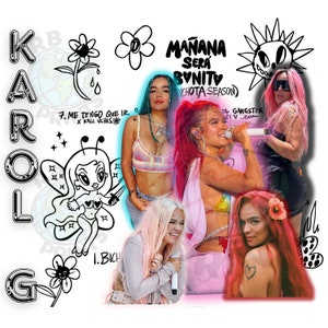 Karol G inspired PNG. Sublimation Manana sera bonito