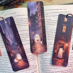 Bookmark - Edinburgh Ghosts | Handmade Bookmarks With Tassel, Individual or Set, Cardstock or Laminated, Bookworm Gift, Reading Accessories