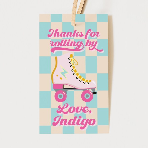 Roller Skating Favor Box Template - Etsy