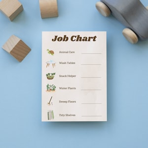 Gráfico de trabajo en el aula / Inspirado en Montessori