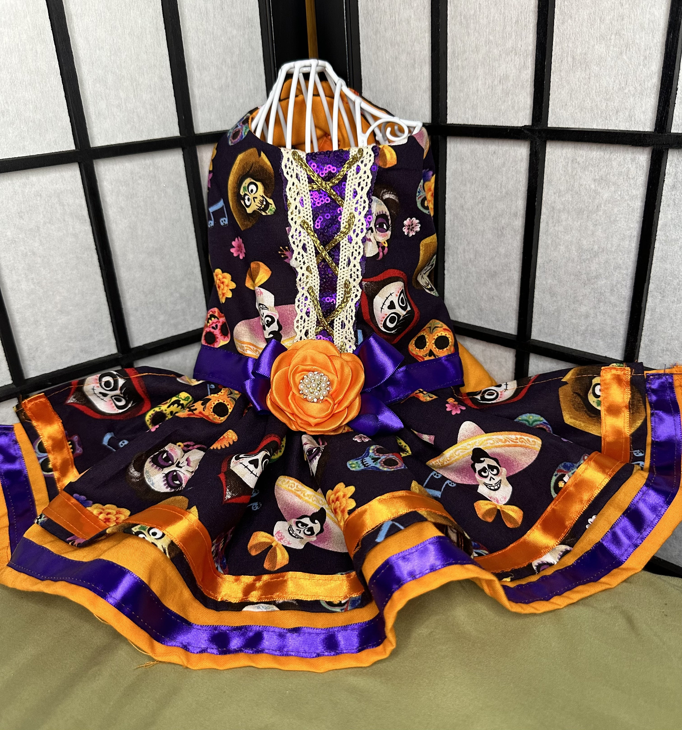 strapless open back dress Strapless Short Velvet Party Dress with Gloves Orange / XSmall