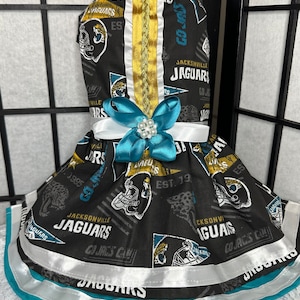jacksonville jaguars jersey dress Women's Gameday Couture White/Black Jacksonville Jaguars Bling It Full  Sequin Jersey Dress