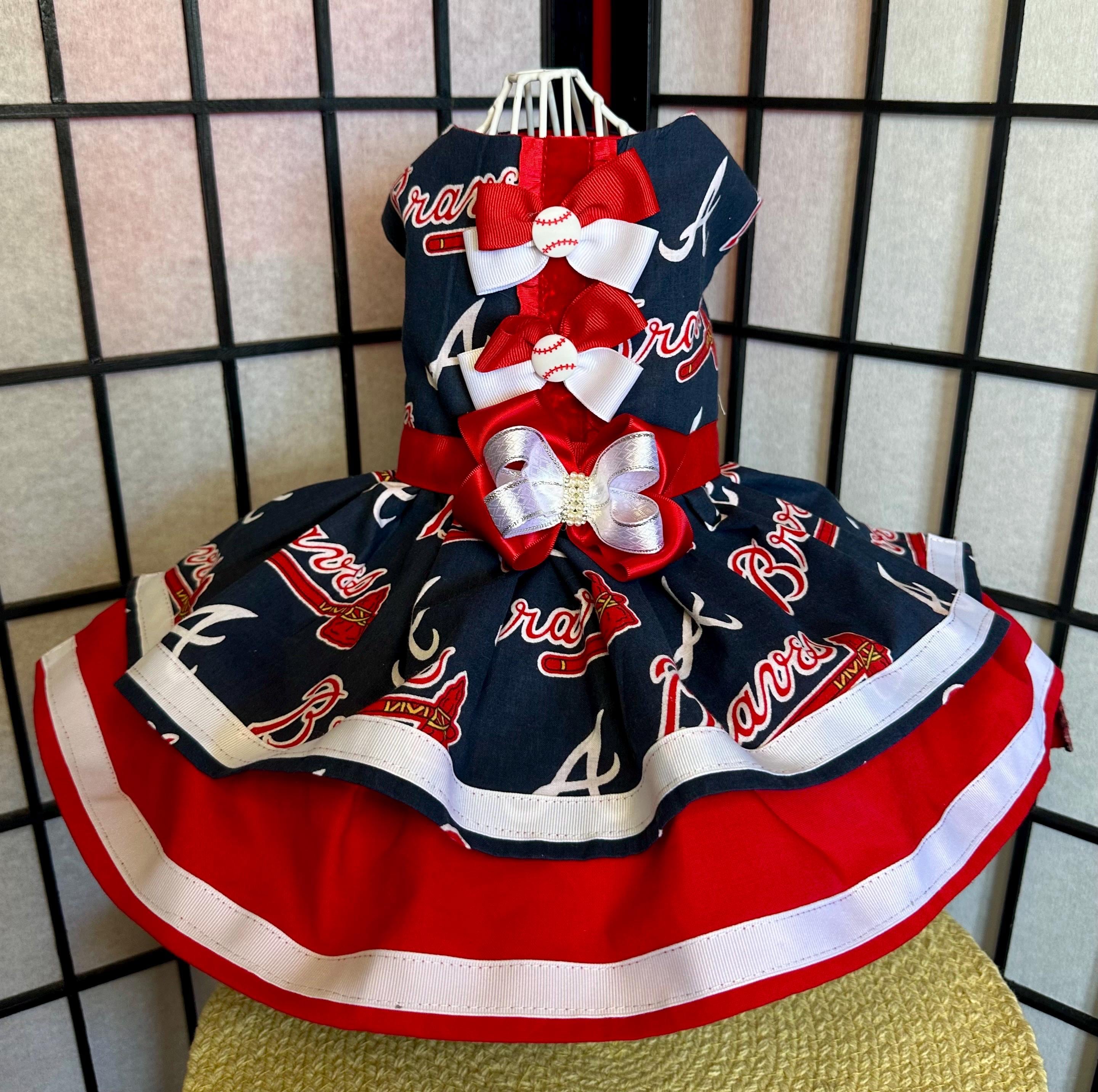 Atlanta Braves Jersey Dress - Etsy