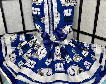 detroit lions jersey dress Women's Detroit Lions STAUD Blue/Silver Colleen Dress