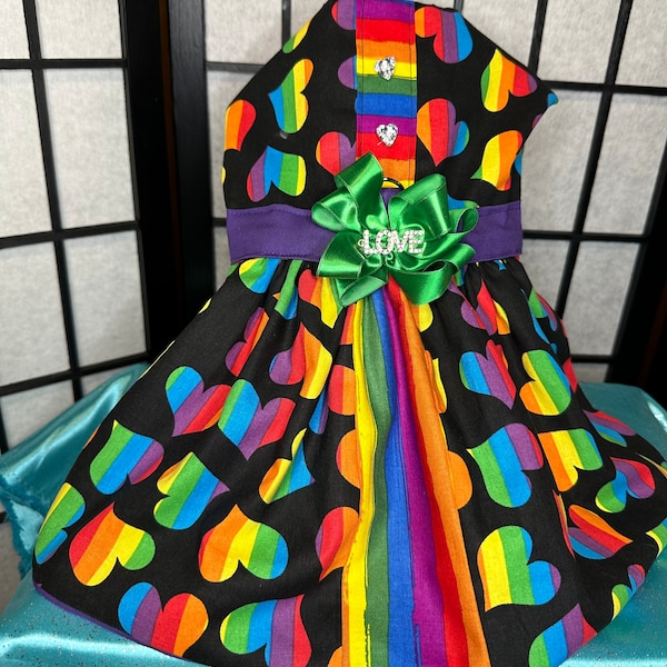 Rainbow Dress Etsy