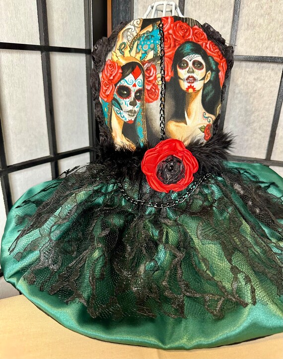 Da De Los Muertos Dog Dress .. Las Catrinas Elegantes - Etsy