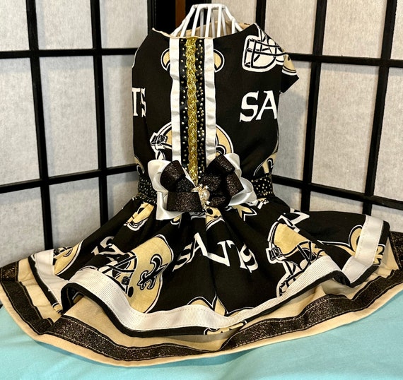 New Orleans Saints Dog Football Dress - Etsy