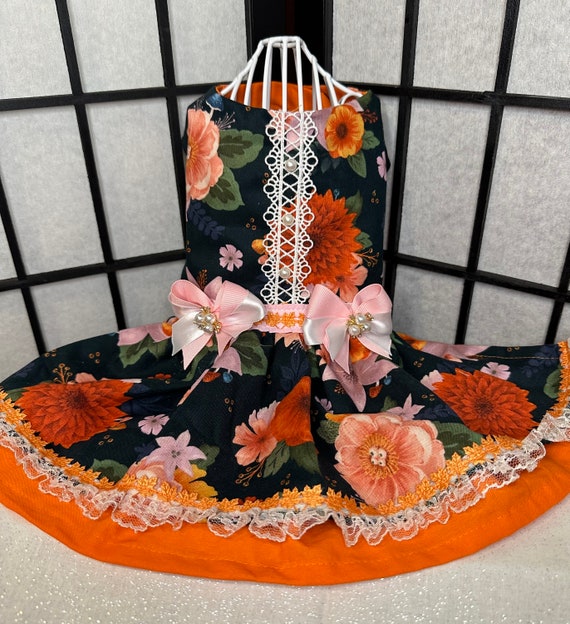 dog fall dress Fall in Love Thanksgiving Dog Dress