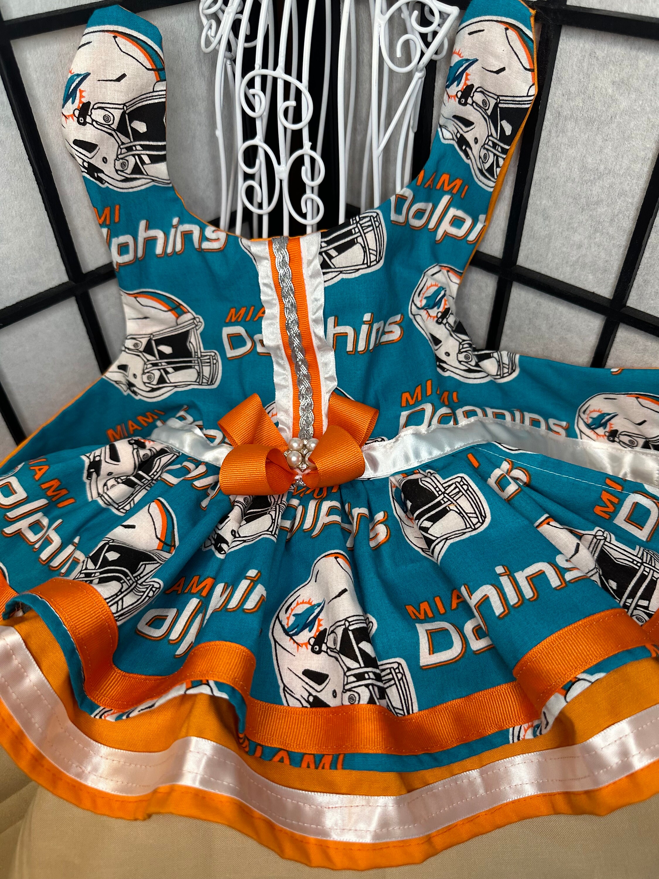 Rework Miami Dolphins Mini Dress