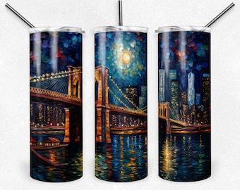 20 Oz Tumbler Wrap, NYC 8, City Wrap, Straight Template, Sublimation Graphics, Digital Download, Instant Download