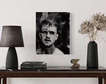 Lil Peep Digital Wall ART PRINT,Famous Rapper, Famous People Art Trendy Modern Graffiti Street Pop Art, original