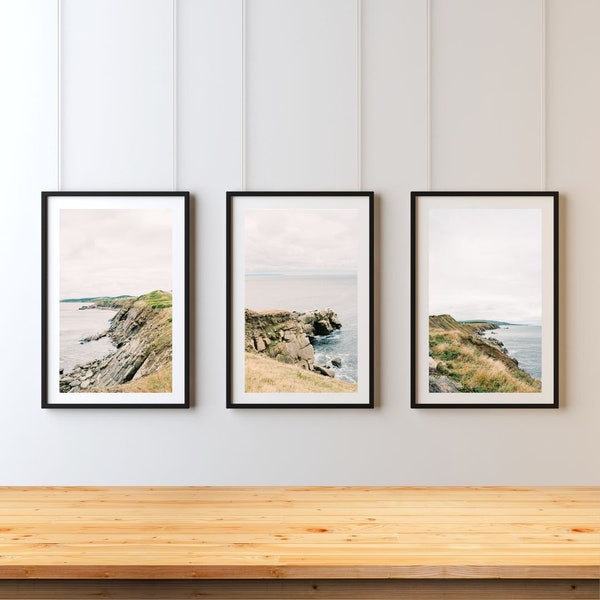 Nova Scotia Art Print TRIO, Wall Art Printable, East Coast Canada Landscape Digital Print, Digital Photography Download