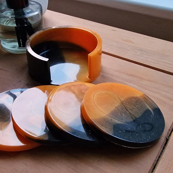 Coasters With Holder Etsy UK