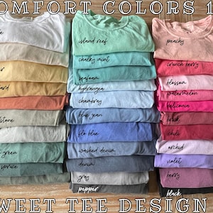 Comfort Colors 1717 Garment-Dyed Heavyweight T-Shirt: Vintage Washed Blank Tee
