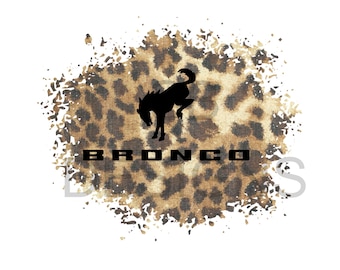 Leopard Ford Bronco Sublimation Transfer: DIY Shirt Design