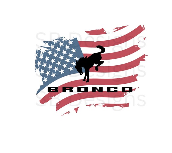 Ford Bronco American Flag Sublimation Transfer: DIY Shirt