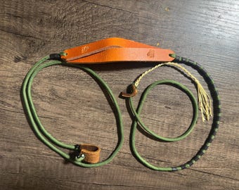 The Lamb Sling: Leather and Paracord Shepherd Sling