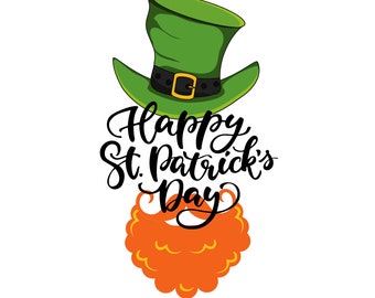 St. Patrick's Day Sticker Happy St. Patrick's Day Irish Clover Green