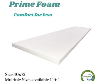 40x72 Upholstery Foam High Density Foam, Cushion Replacement, Foam