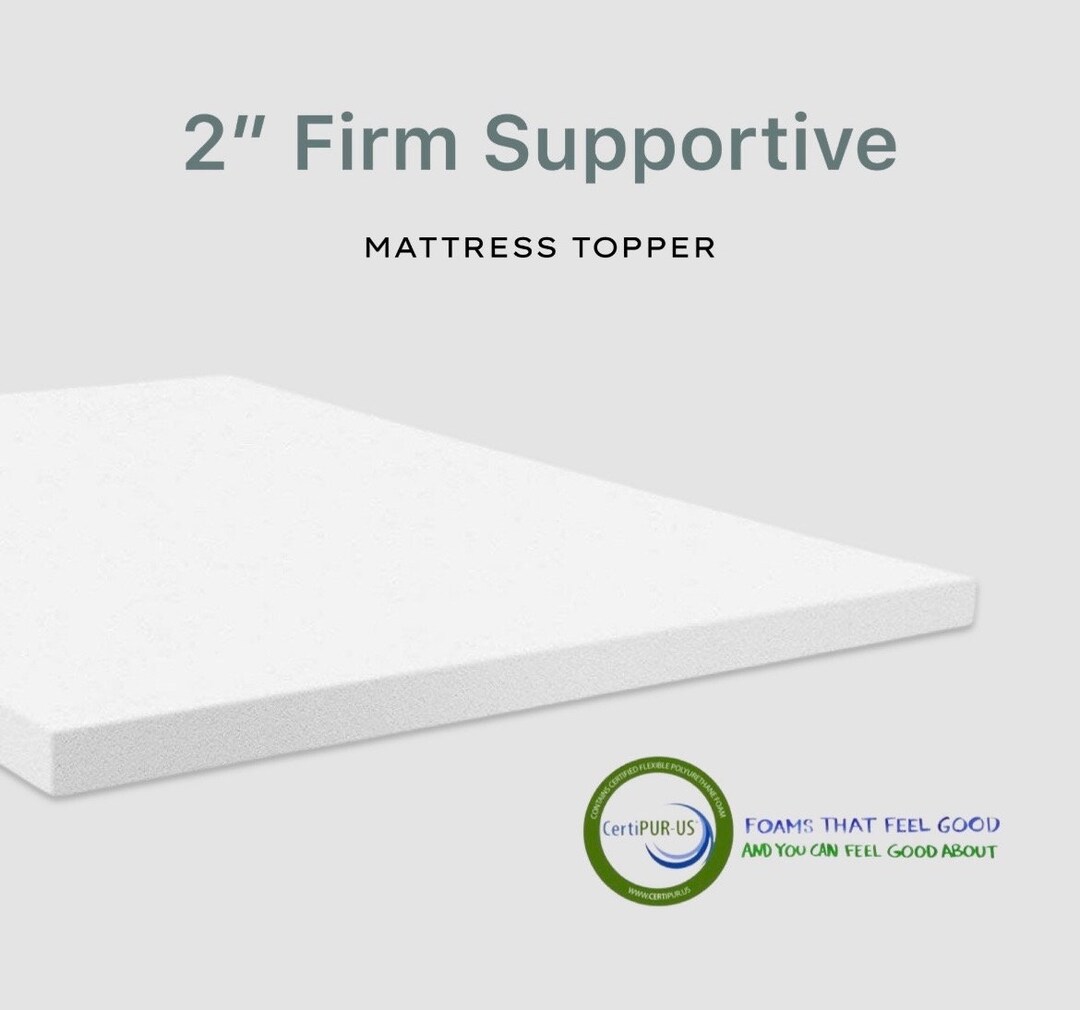 Firm Support Foam Mattress Topper 2inch Etsy